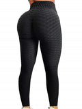 Leggings Women Gym High Waist Push Up Yoga Pants Jacquard Fitness Legging Running Trousers Woman Tight Sport Pants