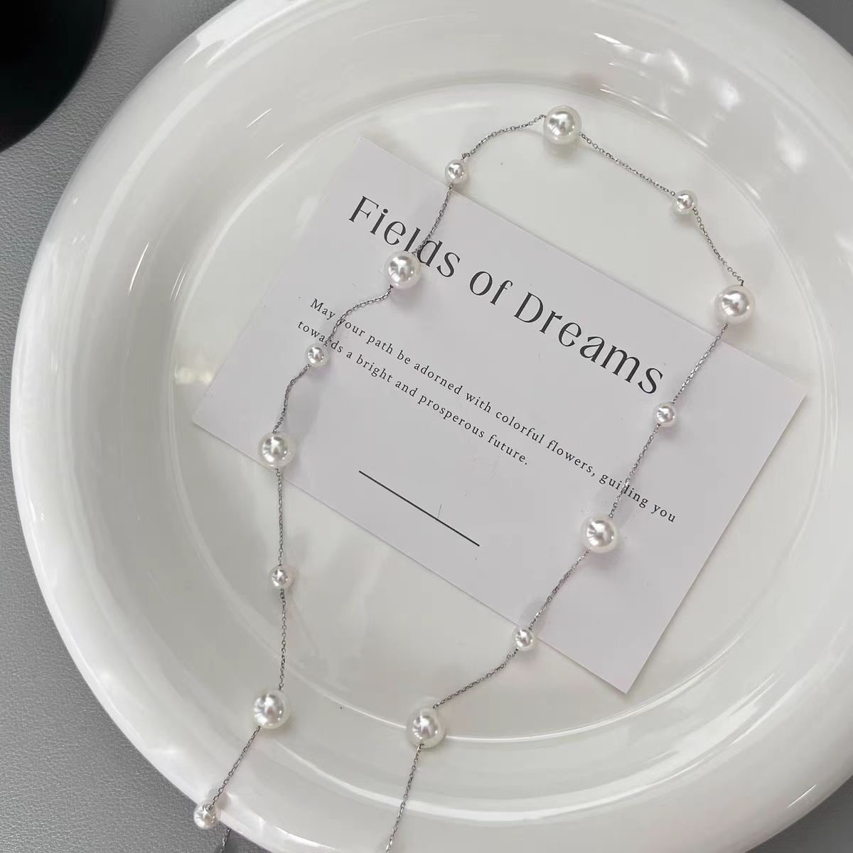 Sophisticated, Versatile, Minimalist, And Stylish Long Pearl Necklace