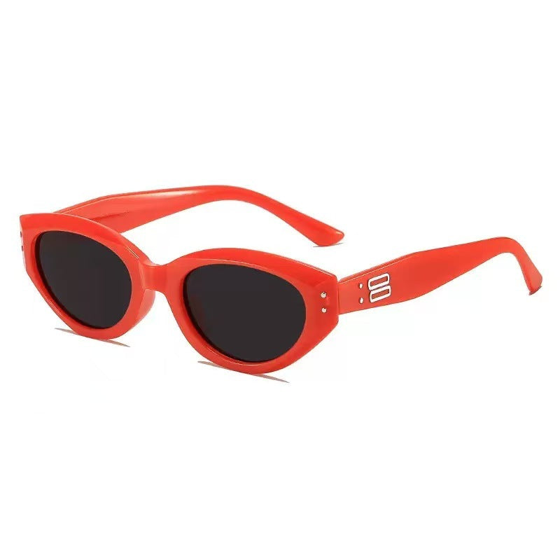 Retro Cat-Eye Sunglasses Womens Sun Protection Sunglasses