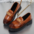 Womens Stylish Casual British-style Chunky-soled Shoes