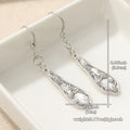 Retro Spoon-Shaped Earrings In Copper And Silver Color
