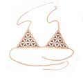 Women's Triangle Handmade Finish Bra Body Chains