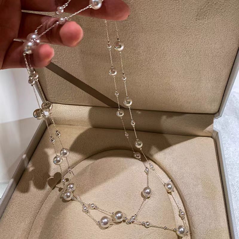 Sophisticated, Versatile, Minimalist, And Stylish Long Pearl Necklace