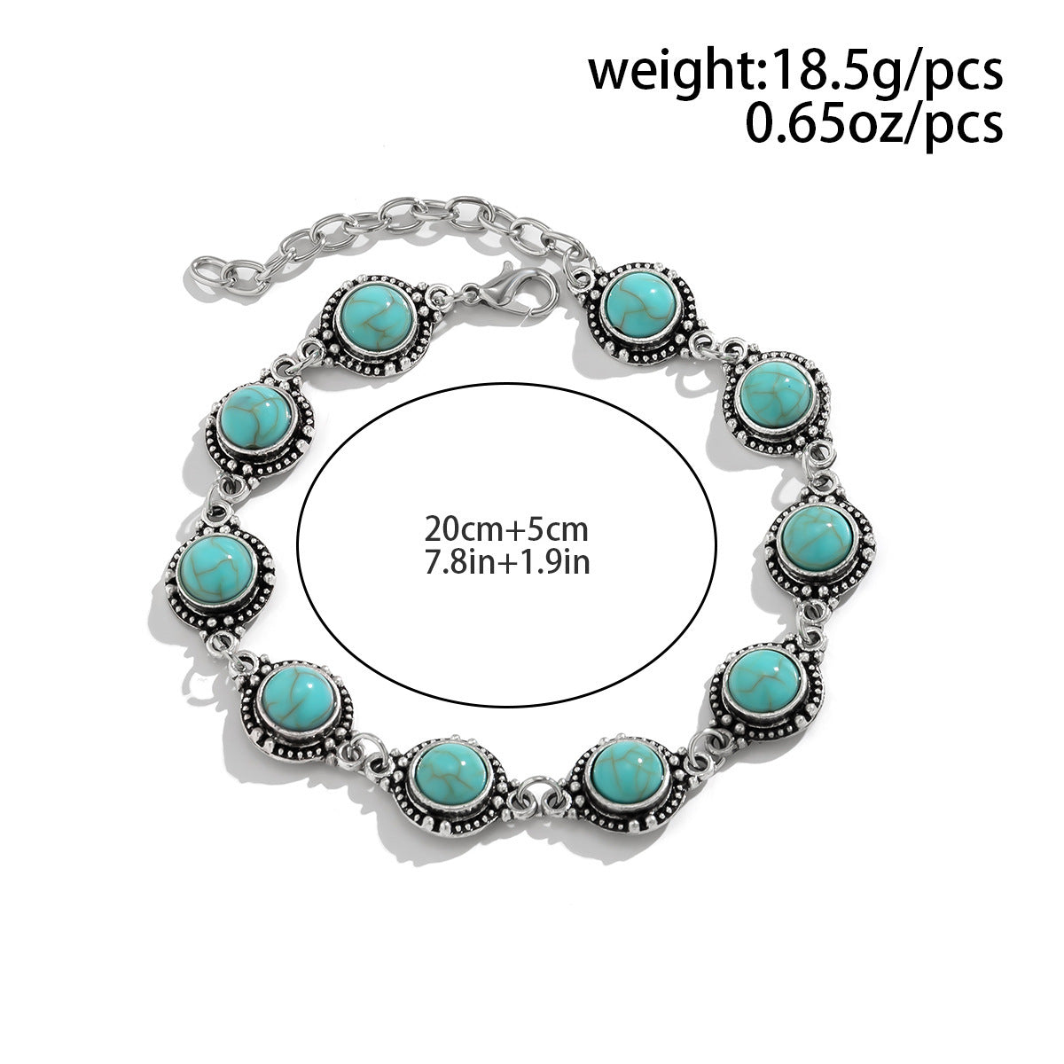 Simple All-match Retro National Style Anklets Fashion Metal