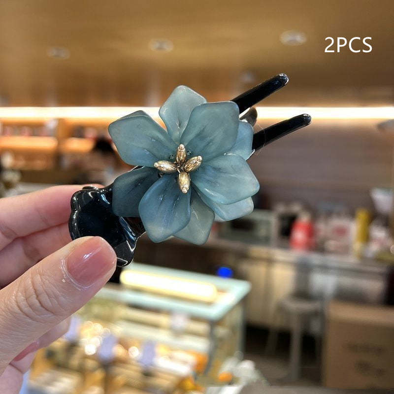 Women's Fashionable And Airy Floral Styled Pillow Hair Clips