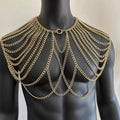 European And American Men's Backpack Body Chains Sexy